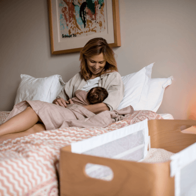 co-sleeper bednest hout inklapbaar - Tiny Library