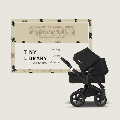 kinderwagen cadeaubon voor babyproducten - Tiny Library