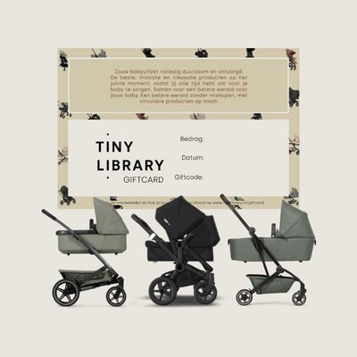 kinderwagen cadeaubon voor babyproducten - Tiny Library