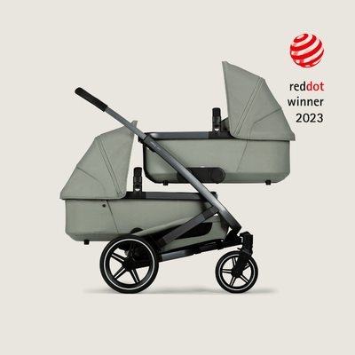 joolz geo 3 twin wieg kinderwagen - Tiny Library