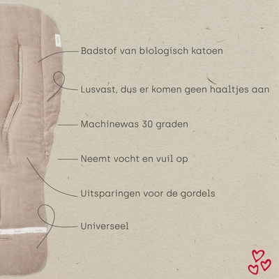 Koeka Buggy Inlegkussen Dijon Daily Clay - Tiny Library