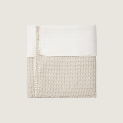 Koeka Wiegdeken Cotton Fleece Wafel Amsterdam Sand Tiny Library