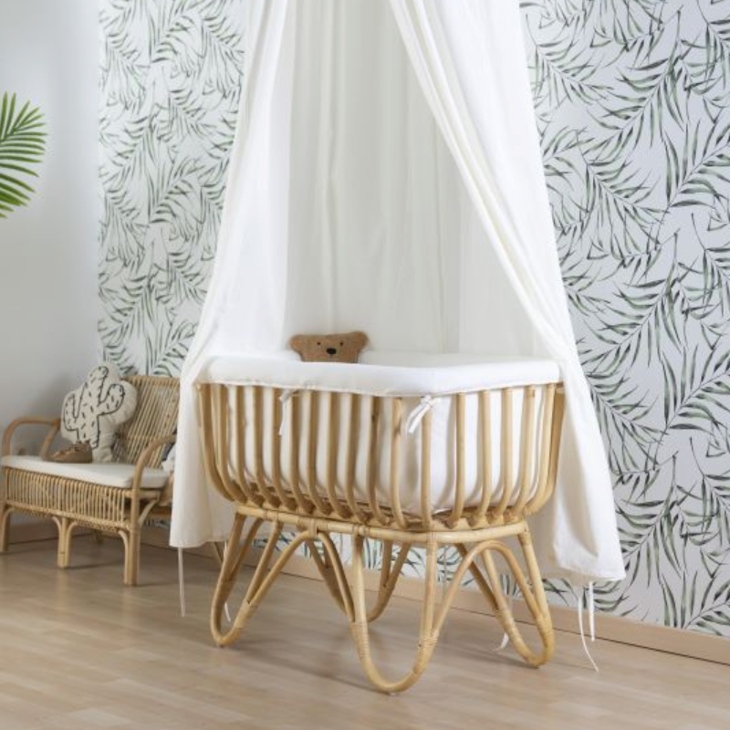 Childhome Rattan crib including mattress