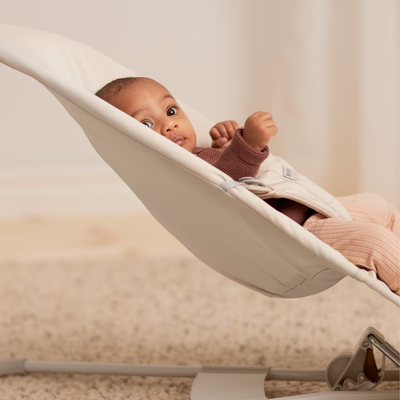 Babybjorn Wipstoeltje Balance Soft woven jersey - lichtbeige