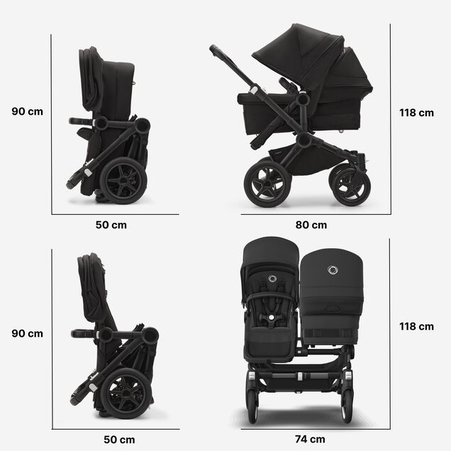 Bugaboo Donkey 5 Duo - afmetingen - Tiny Library