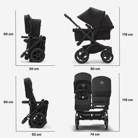 Bugaboo Donkey 5 Duo - afmetingen - Tiny Library