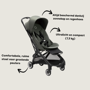 Bugaboo Butterfly buggy forest green Tiny Library 