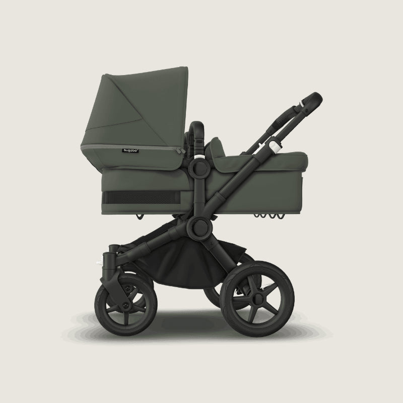 Bugaboo Donkey 5 TWIN wieg kinderwagen - Forest Green - aanzicht 13