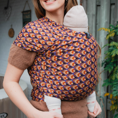ByKay Stretchy Wrap Deluxe kleur Arti Feathers
