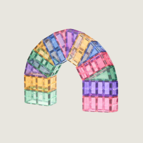 coblo pastel magnetische bouwblokken - 100 stuks - Tiny Library