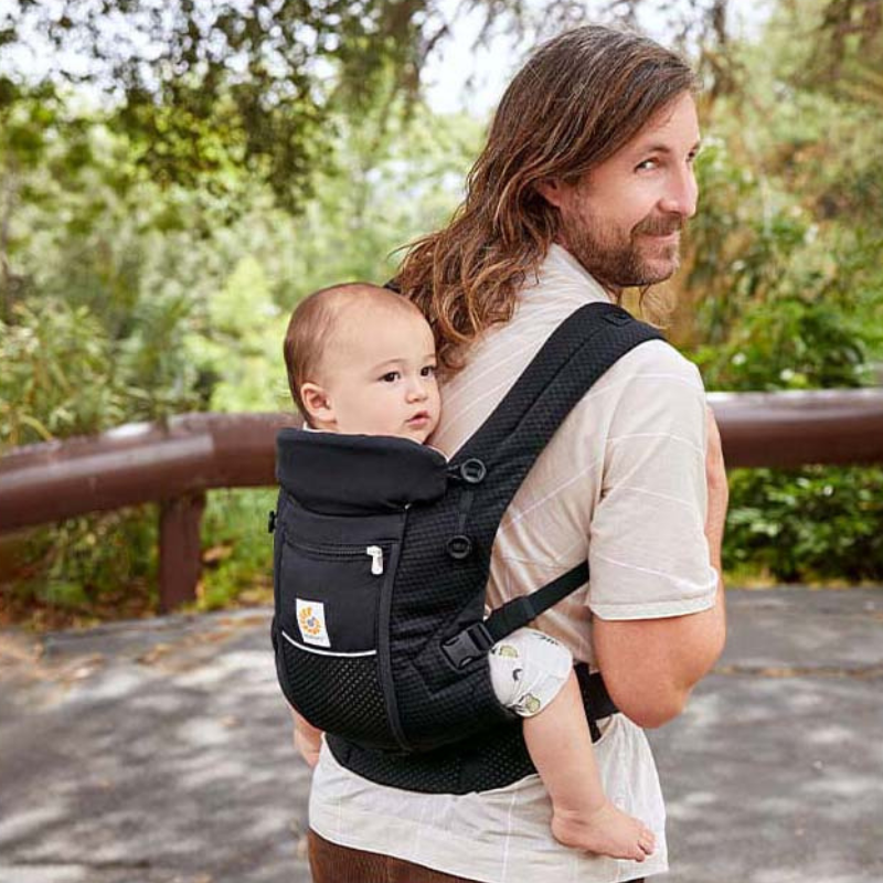 Ergobaby Adapt draagzak - Omni Breeze Natural Beige Onyx Black - aanzicht 4