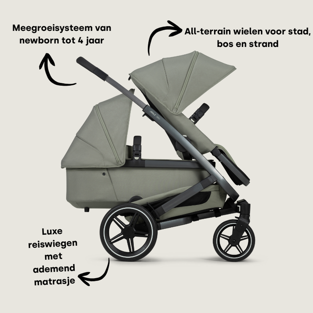 Joolz Kinderwagen Geo3 Duo Sage Green Tiny Library