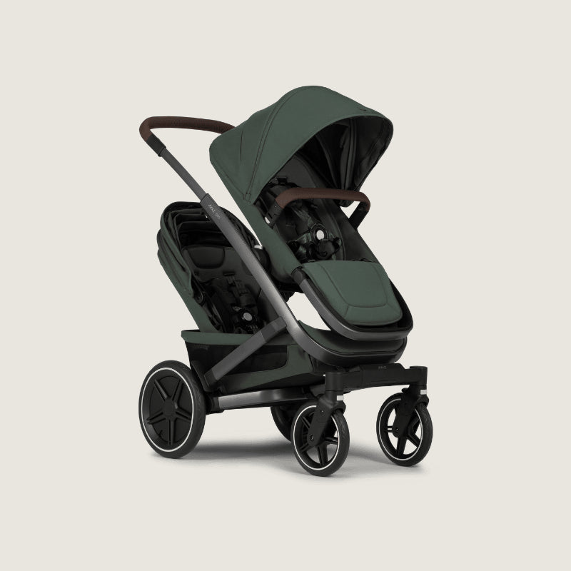 Joolz Geo 3 Twin zitje kinderwagen - Twin Urban Green - aanzicht 5