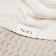 Koeka Wiegdeken Cotton Fleece Wafel Amsterdam Sand Tiny Library 