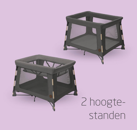 maxi-cosi swift 3-in-1 kinderbedje, reiswieg en box - Tiny Library