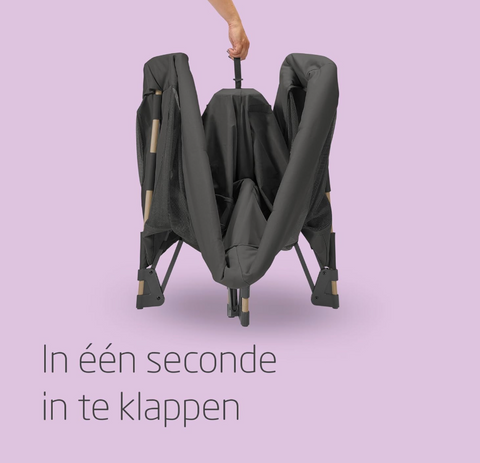 maxi-cosi swift 3-in-1 kinderbedje, reiswieg en box - Tiny Library