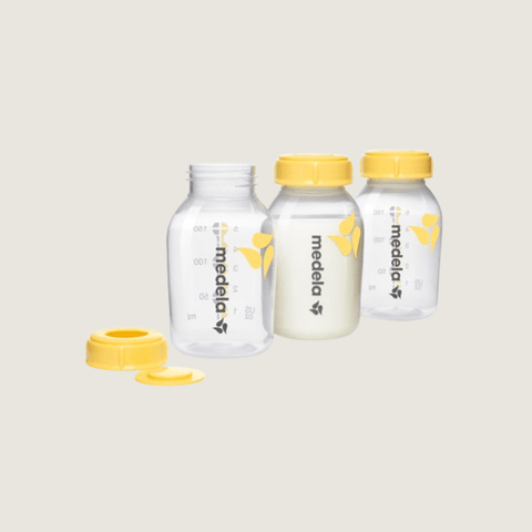 medela moedermelk flesjes (3 stuks) - Tiny Library