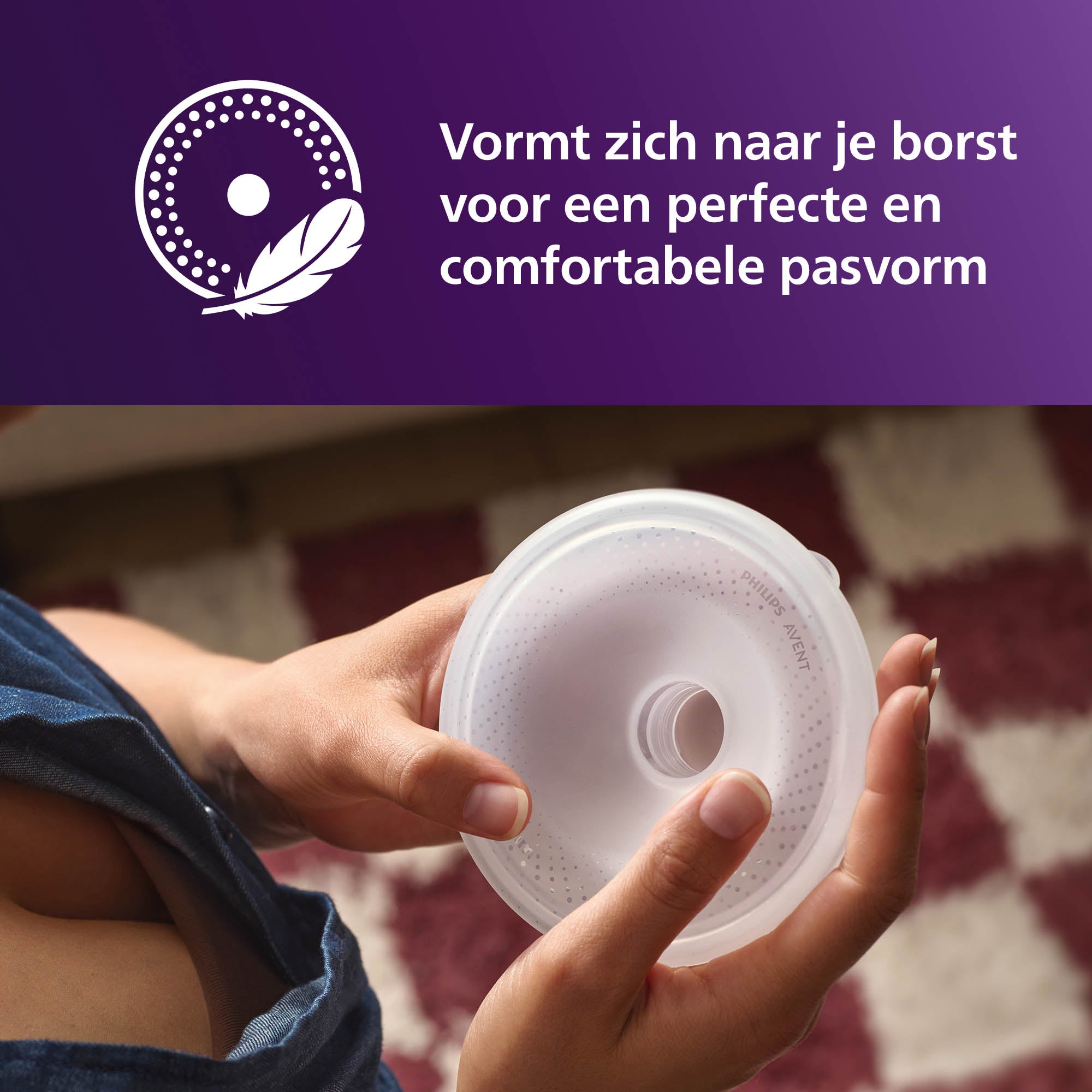 Philips Avent handsfree borstkolf - borschild small - Tiny Library
