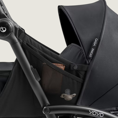 Bovenaanzicht van het ligvlak in de Stokke YOYO⁵ Newborn pack