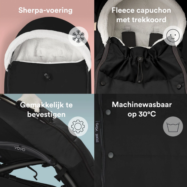 Stokke yoyo footmuff black Tiny Library