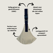 Wildride Draagzak Beige Tiny Library