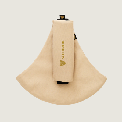 Wildride kinderdrager in beige, heupdrager voor dreumesen en peuters