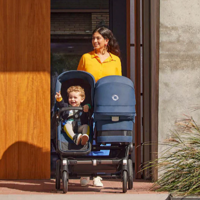 bugaboo donkey 5 duo kinderwagen sfeerbeeld - Tiny Library