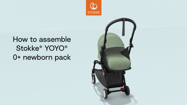 Tutorial - Stokke Yoyo 0+ kinderwagen in elkaar zetten met newborn pack - Tiny Library