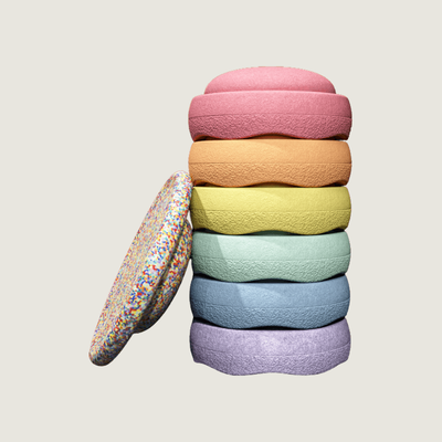 Stapelstein® Rainbow Set – 7-piece Set with Balance Board 2